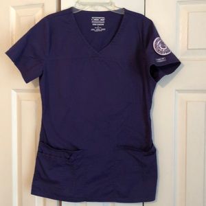 Purple scrub top
